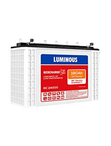 Luminous Inverter Battery 180 Ah With 36 Months Warranty- RC 2400