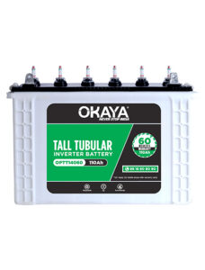 Okaya Tall Tubular Inverter Battery 110 Ah With 36+24 Months Warranty